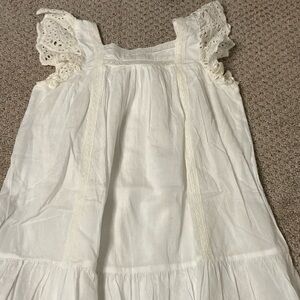 Bonton White Lace Kids Dress 4T